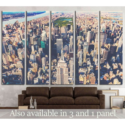 Aerial view of the skyscrapers of Midtown Manhattan New York City №2324 Ready to Hang Canvas PrintCanvas art arrives ready to hang, with hanging accessories included and no additional framing required. Every canvas print is hand-crafted, made on-demand at