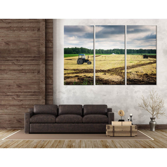 Agricultural Work On The Field In Poland №04238 Ready to Hang Canvas Print - Zellart Canvas Prints ALL_Products