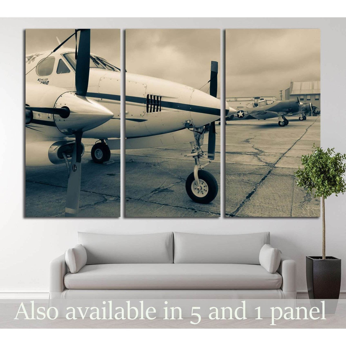 Aircraft №147 Ready to Hang Canvas Print - Zellart Canvas Prints ALL_Products, wd-147