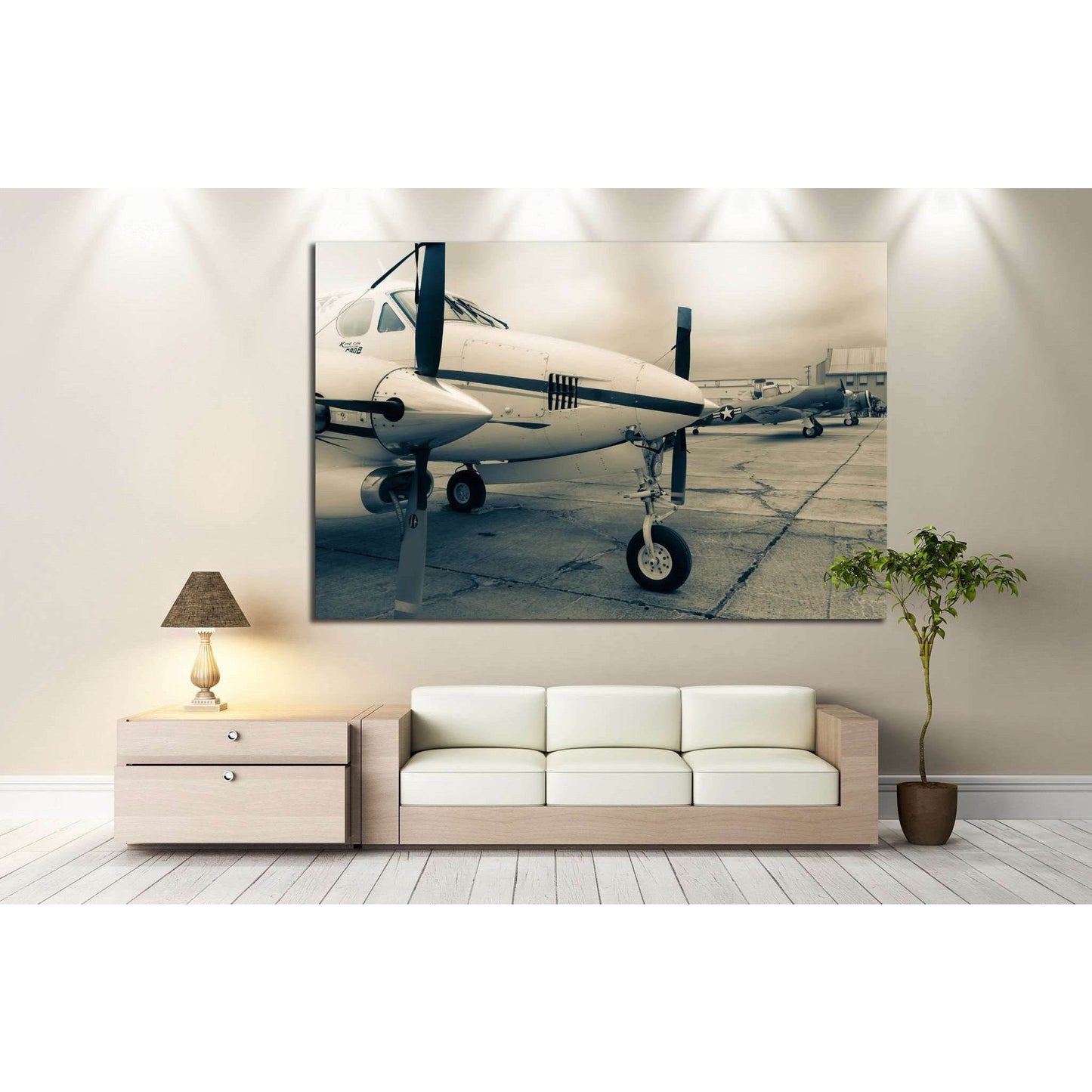 Aircraft №147 Ready to Hang Canvas Print - Zellart Canvas Prints ALL_Products, wd-147