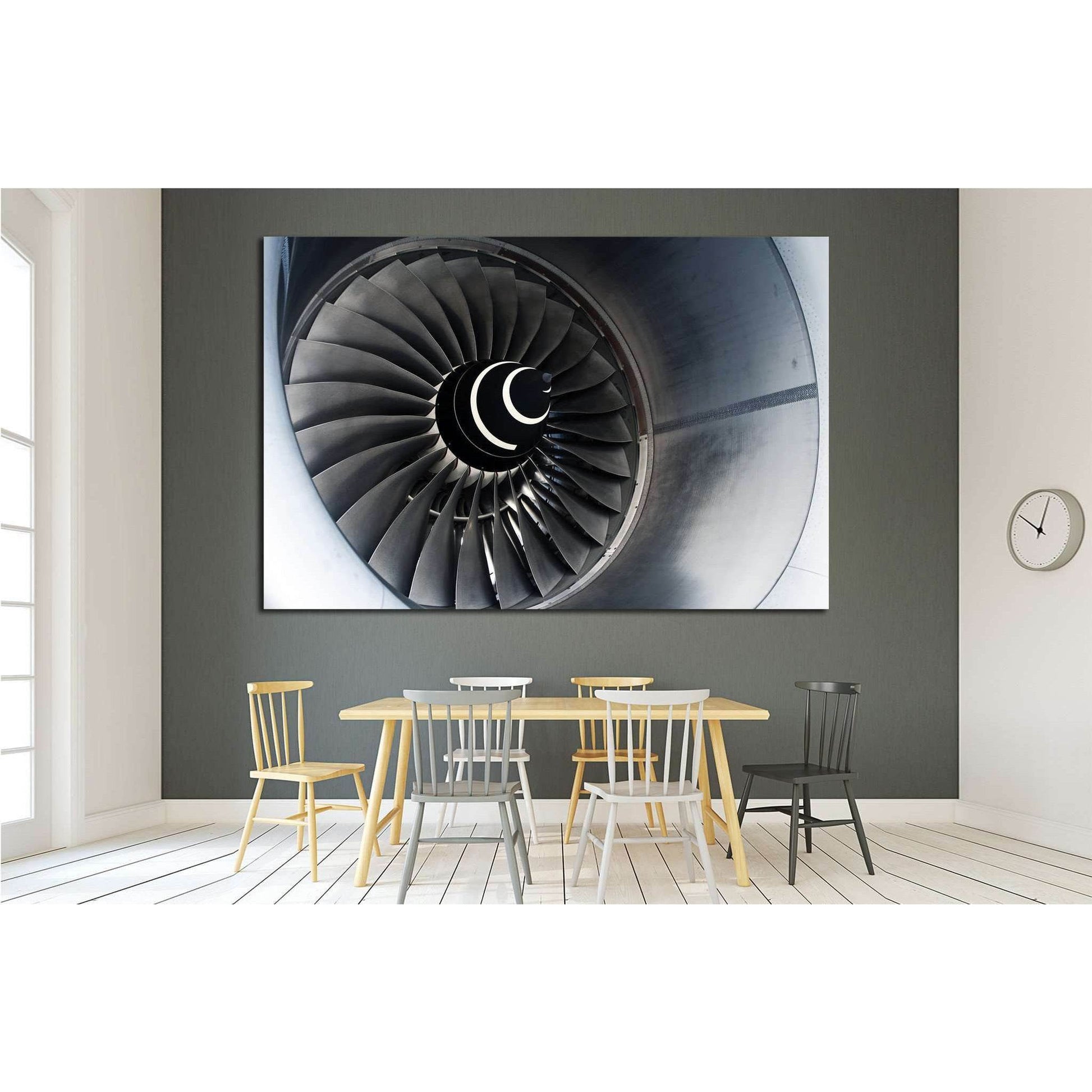 Aircraft Turbofan Engine №1615 Ready to Hang Canvas PrintCanvas art arrives ready to hang, with hanging accessories included and no additional framing required. Every canvas print is hand-crafted, made on-demand at our workshop and expertly stretched arou