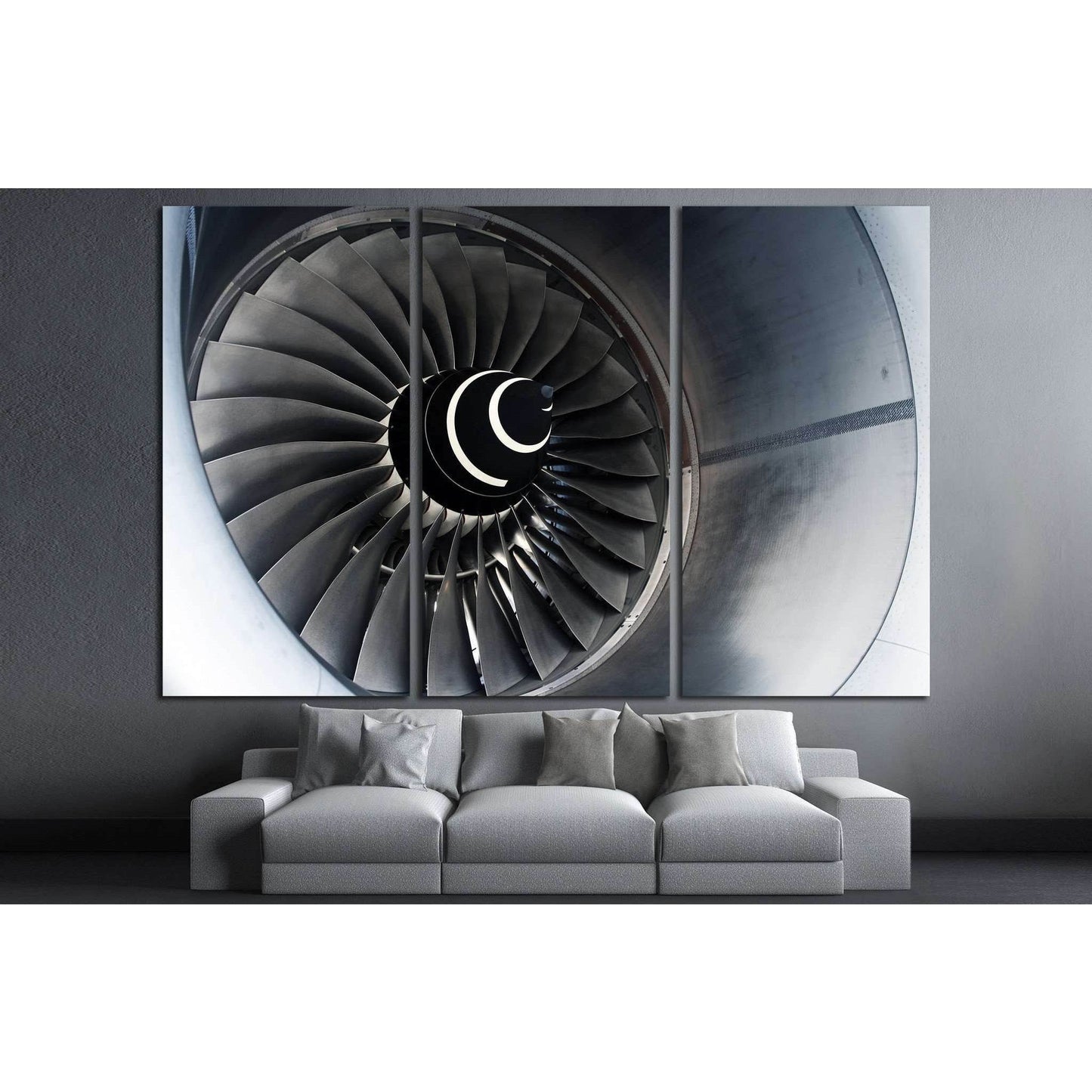 Aircraft Turbofan Engine №1615 Ready to Hang Canvas PrintCanvas art arrives ready to hang, with hanging accessories included and no additional framing required. Every canvas print is hand-crafted, made on-demand at our workshop and expertly stretched arou