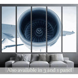 Aircraft Turbofan Jet Engine №1616 Ready to Hang Canvas Print
