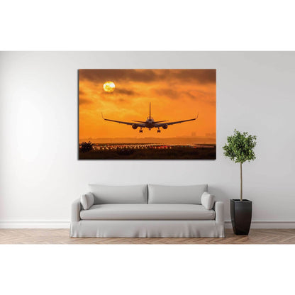 Airplane in Sunset №146 Ready to Hang Canvas PrintCanvas art arrives ready to hang, with hanging accessories included and no additional framing required. Every canvas print is hand-crafted, made on-demand at our workshop and expertly stretched around 100%