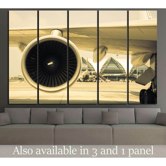 Airplane Turbine №171 Ready to Hang Canvas PrintCanvas art arrives ready to hang, with hanging accessories included and no additional framing required. Every canvas print is hand-crafted, made on-demand at our workshop and expertly stretched around 100% N