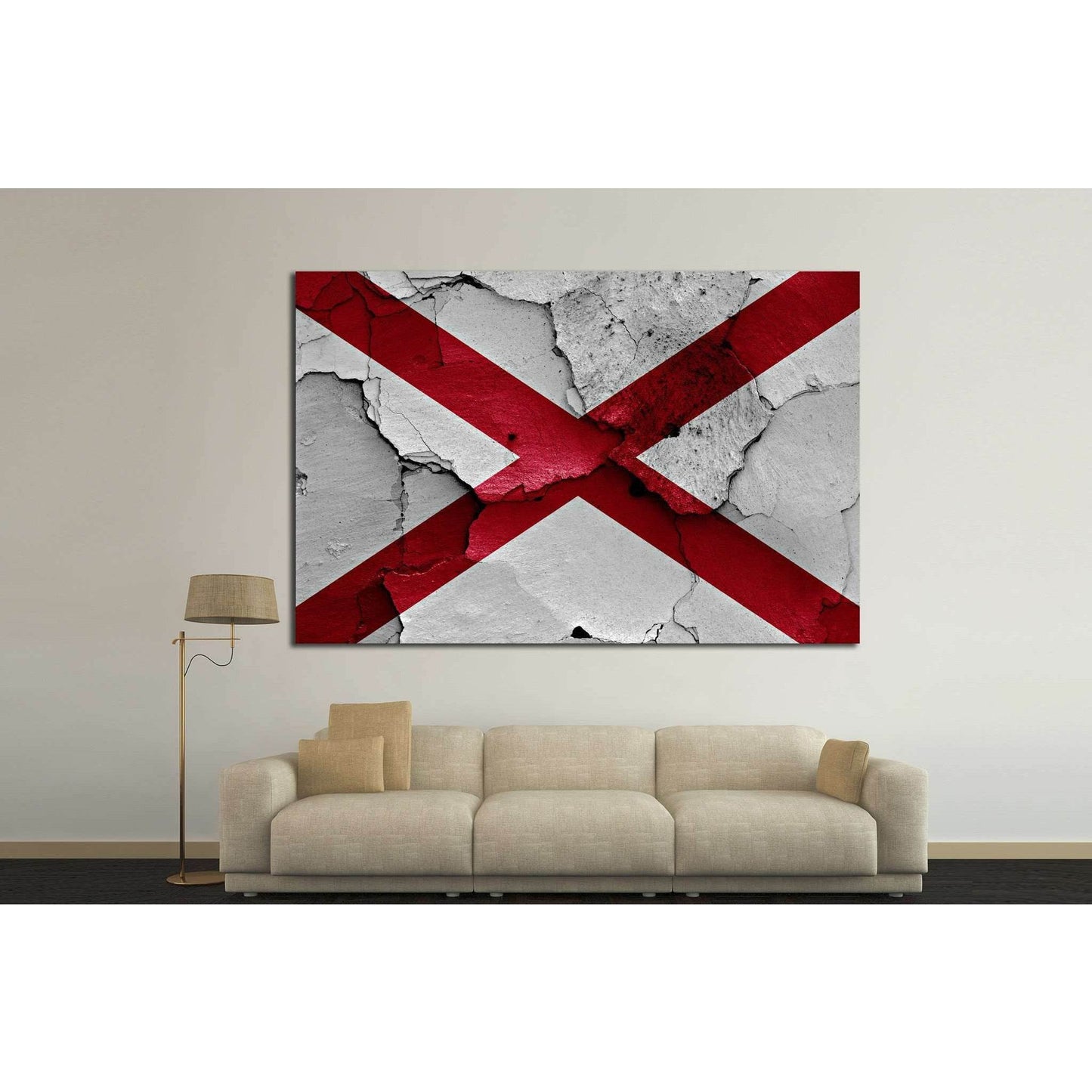 Alabama №653 Ready to Hang Canvas Print - Zellart Canvas Prints ALL_Products, s-653