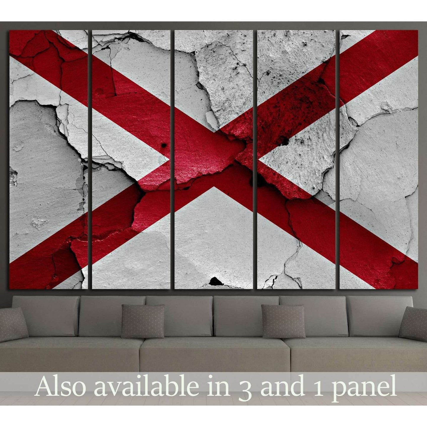 Alabama №653 Ready to Hang Canvas Print - Zellart Canvas Prints ALL_Products, s-653