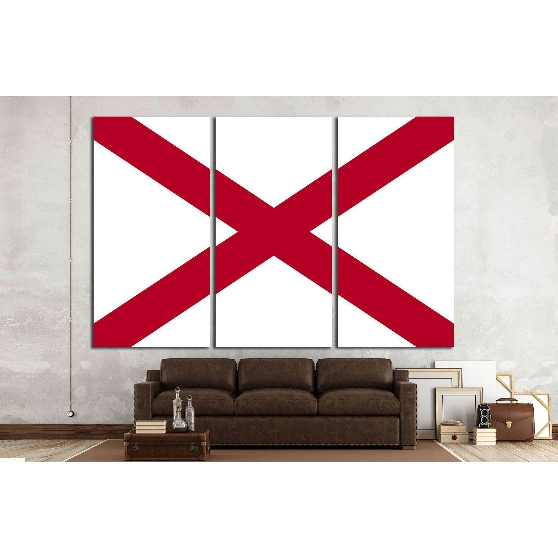 Alabama №673 Ready to Hang Canvas PrintCanvas art arrives ready to hang, with hanging accessories included and no additional framing required. Every canvas print is hand-crafted, made on-demand at our workshop and expertly stretched around 100% North Amer