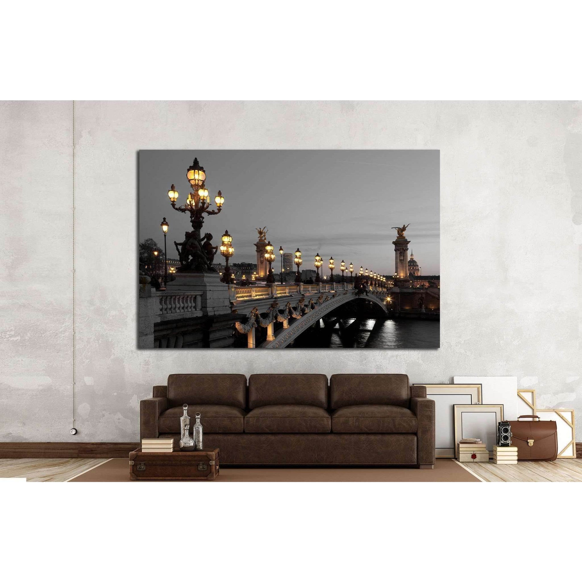 Alexander III bridge, Paris, France №1159 Ready to Hang Canvas Print - Zellart Canvas Prints ALL_Products, s-1159