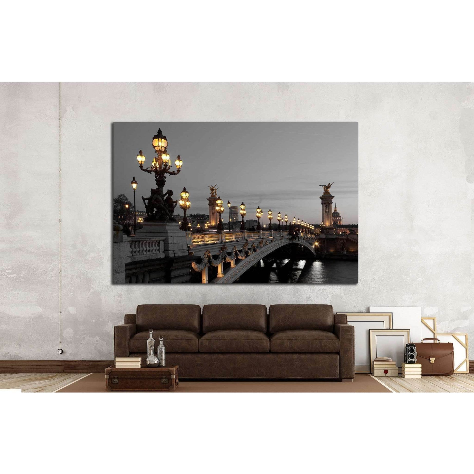 Alexander III bridge, Paris, France №1159 Ready to Hang Canvas PrintCanvas art arrives ready to hang, with hanging accessories included and no additional framing required. Every canvas print is hand-crafted, made on-demand at our workshop and expertly str
