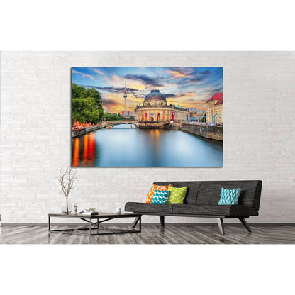 Alexanderplatz TV tower, Berlin, Germany №1189 Ready to Hang Canvas Print - Zellart Canvas Prints ALL_Products, s-1189