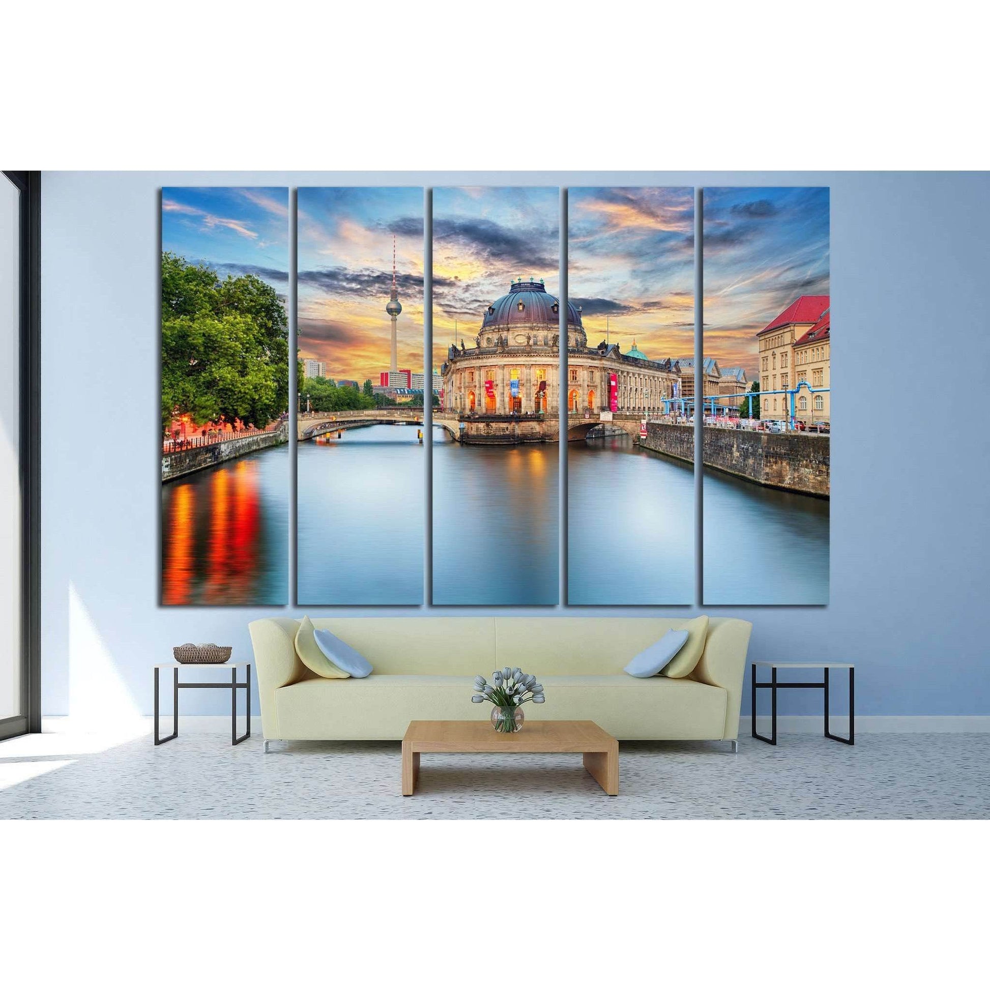 Alexanderplatz TV tower, Berlin, Germany №1189 Ready to Hang Canvas Print - Zellart Canvas Prints ALL_Products, s-1189