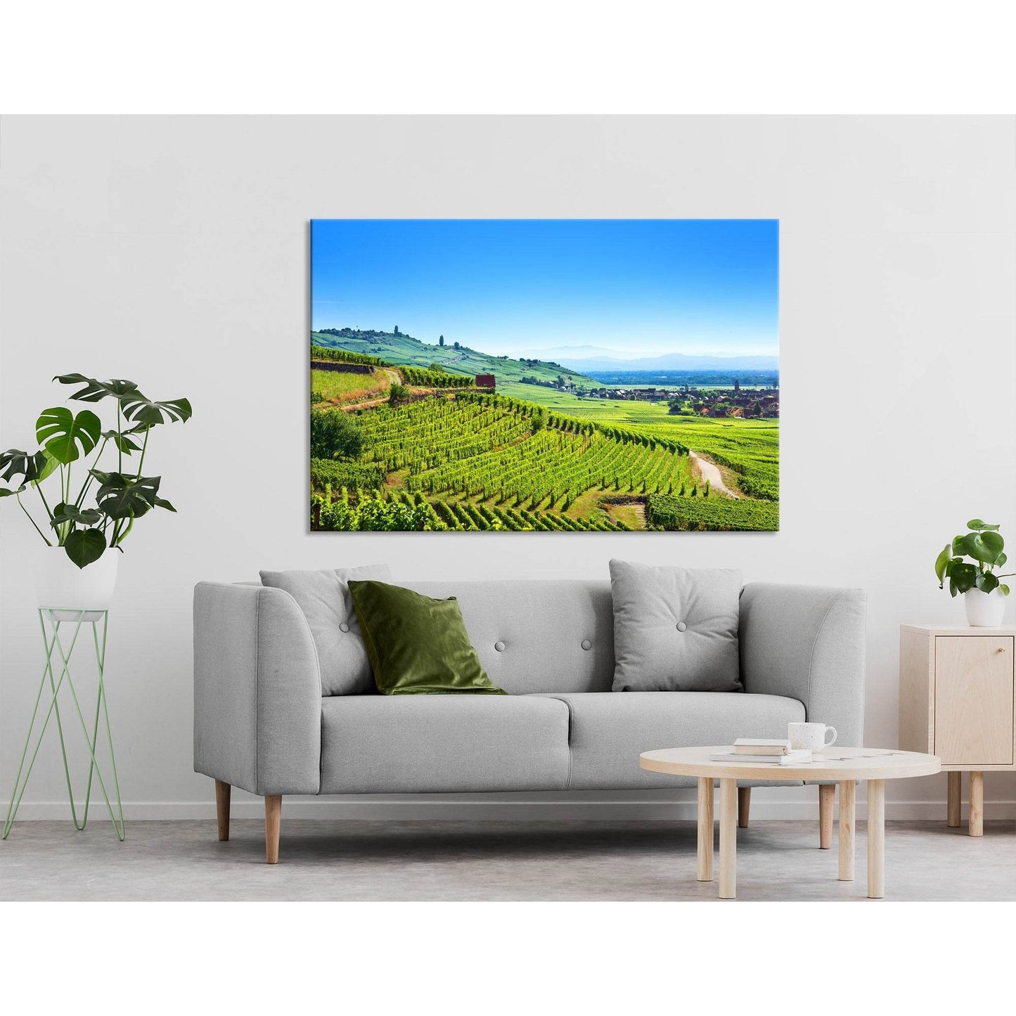 Alsace Fruit Valley Landscape №04217 Ready to Hang Canvas Print - Zellart Canvas Prints ALL_Products