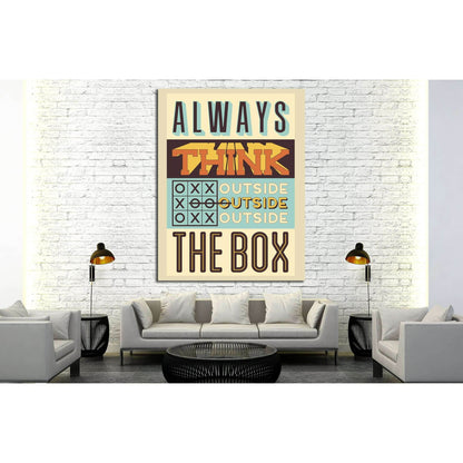 always think №4546 Ready to Hang Canvas PrintCanvas art arrives ready to hang, with hanging accessories included and no additional framing required. Every canvas print is hand-crafted, made on-demand at our workshop and expertly stretched around 100% Nort