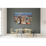 Amazing urban landscape. Awesome photo of Megalopolis. Modern lifestyle, Johannesburg №2317 Ready to Hang Canvas Print