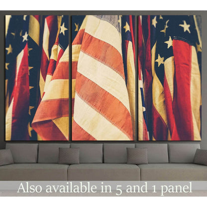American Flag №1294 Ready to Hang Canvas Print - Zellart Canvas Prints ALL_Products, s-1294