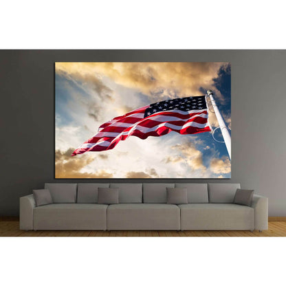american flag in the sky №1293 Ready to Hang Canvas PrintCanvas art arrives ready to hang, with hanging accessories included and no additional framing required. Every canvas print is hand-crafted, made on-demand at our workshop and expertly stretched arou