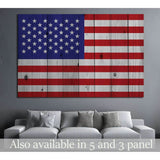 American flag №670 - canvas print wall art by Zellart