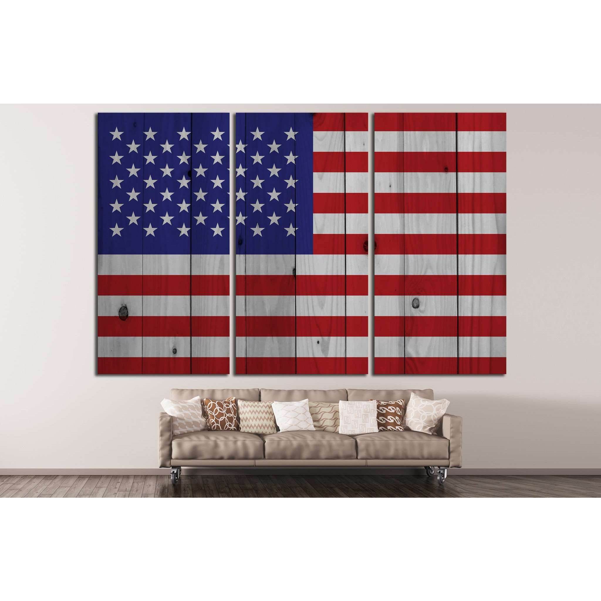 American flag №670 Ready to Hang Canvas Print