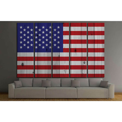 American flag №670 Ready to Hang Canvas PrintCanvas art arrives ready to hang, with hanging accessories included and no additional framing required. Every canvas print is hand-crafted, made on-demand at our workshop and expertly stretched around 100% Nort
