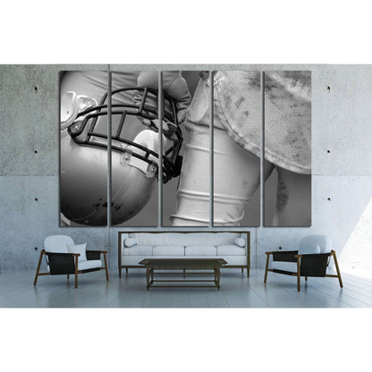 American Football Player №2111 Ready to Hang Canvas Print - Zellart Canvas Prints ALL_Products, s-2111