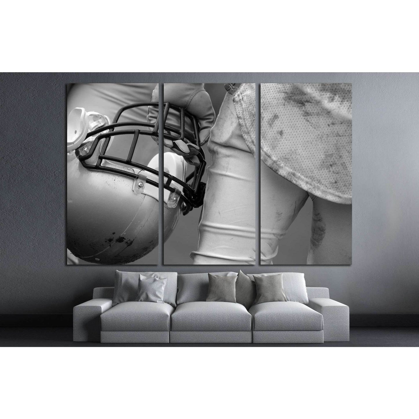 American Football Player №2111 Ready to Hang Canvas Print - Zellart Canvas Prints ALL_Products, s-2111