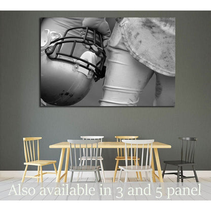 American Football Player №2111 Ready to Hang Canvas Print - Zellart Canvas Prints ALL_Products, s-2111