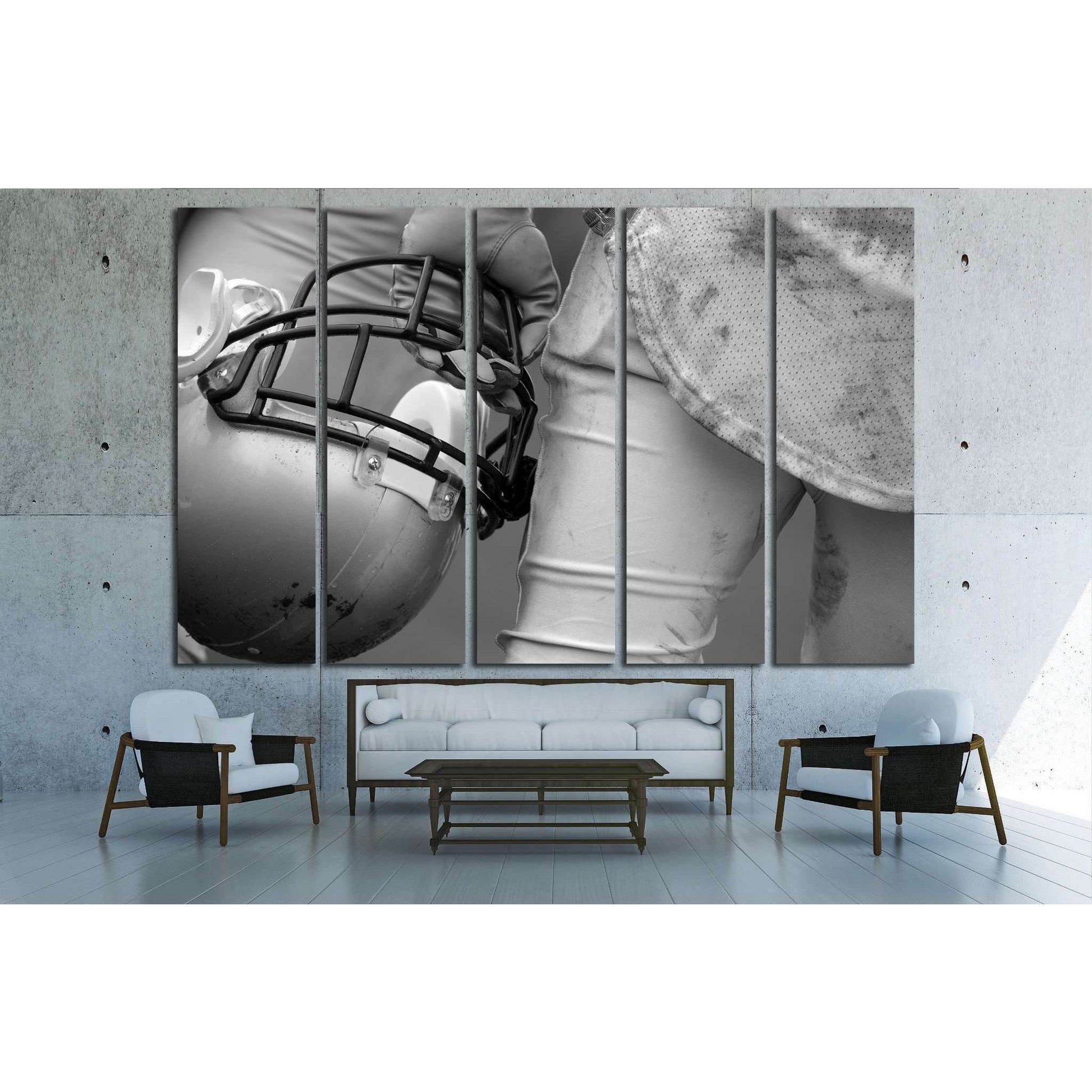 American Football Player №2111 Ready to Hang Canvas PrintCanvas art arrives ready to hang, with hanging accessories included and no additional framing required. Every canvas print is hand-crafted, made on-demand at our workshop and expertly stretched arou