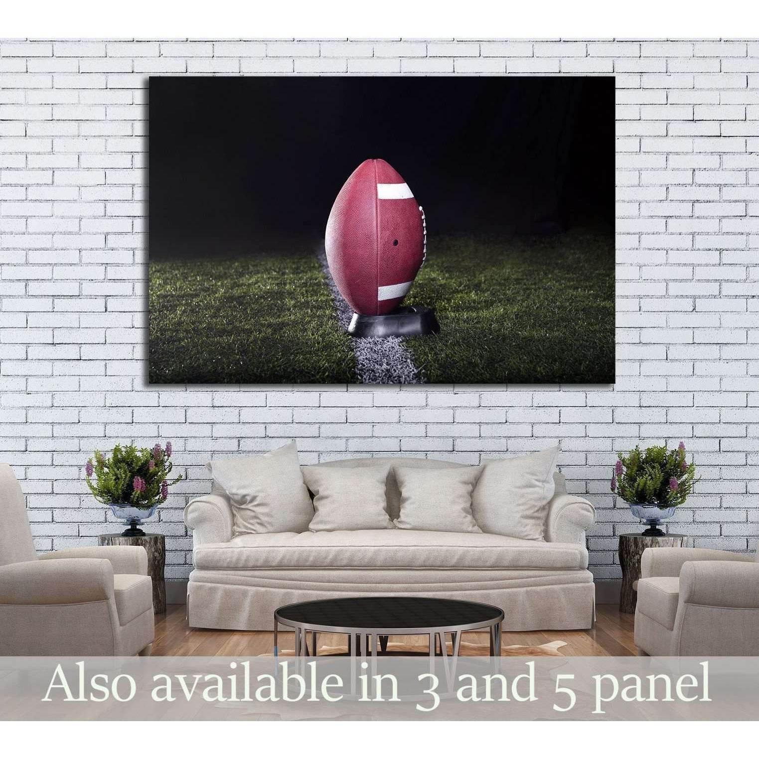 American Football Ready for kickoff №2126 Ready to Hang Canvas Print - Zellart Canvas Prints ALL_Products, s-2126