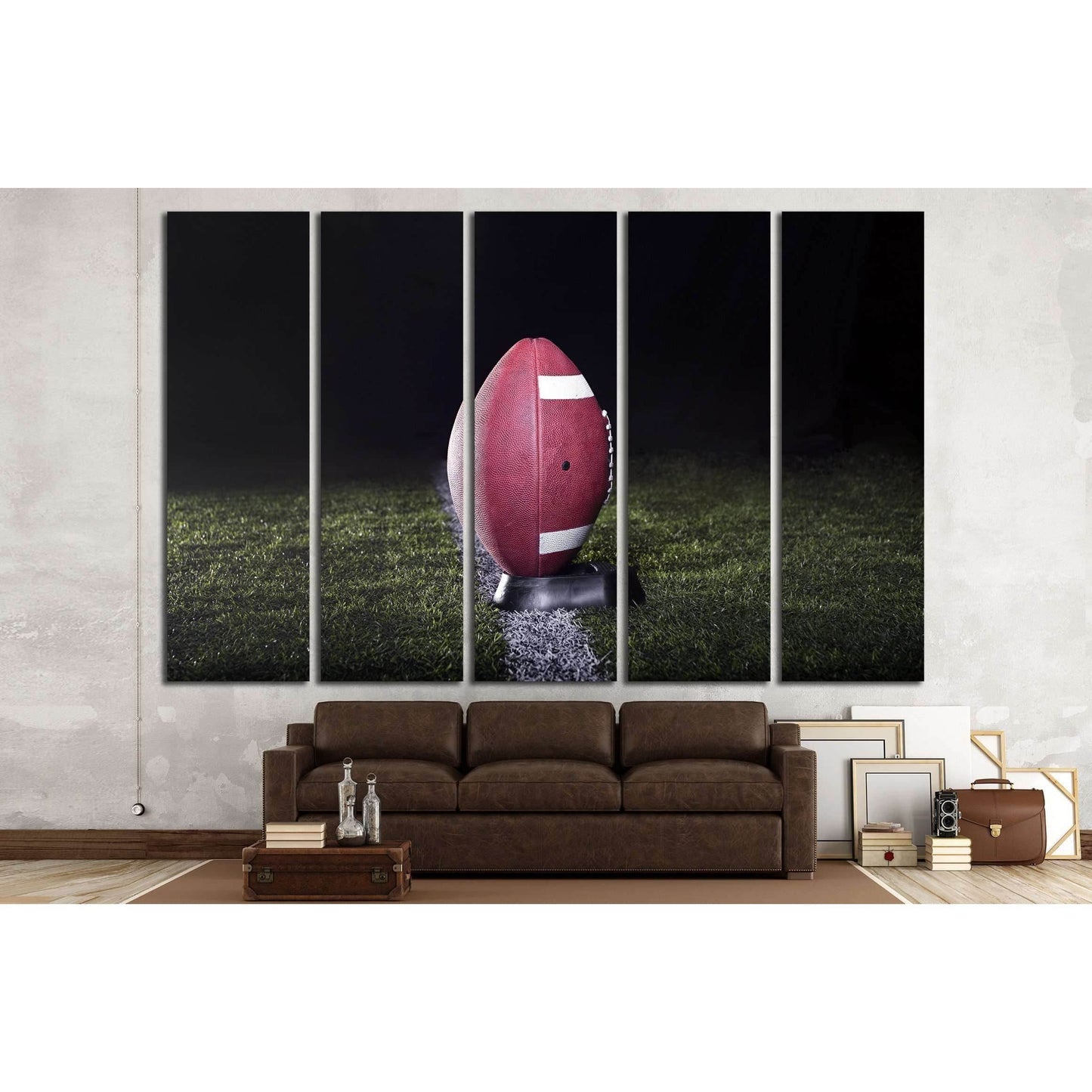 American Football Ready for kickoff №2126 Ready to Hang Canvas Print - Zellart Canvas Prints ALL_Products, s-2126