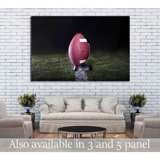 American Football Ready for kickoff №2126 Ready to Hang Canvas PrintCanvas art arrives ready to hang, with hanging accessories included and no additional framing required. Every canvas print is hand-crafted, made on-demand at our workshop and expertly str