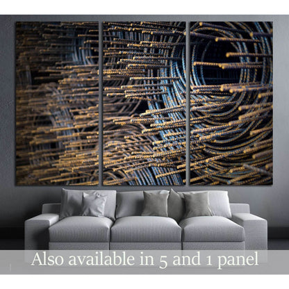 An Steel Bar rusty with Soft light №3241 Ready to Hang Canvas PrintCanvas art arrives ready to hang, with hanging accessories included and no additional framing required. Every canvas print is hand-crafted, made on-demand at our workshop and expertly stre