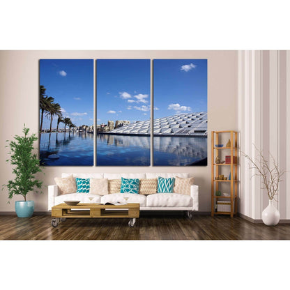 Ancient Egyptian Library in Alexandria, Egypt №1781 Ready to Hang Canvas Print - Zellart Canvas Prints ALL_Products, s-1781