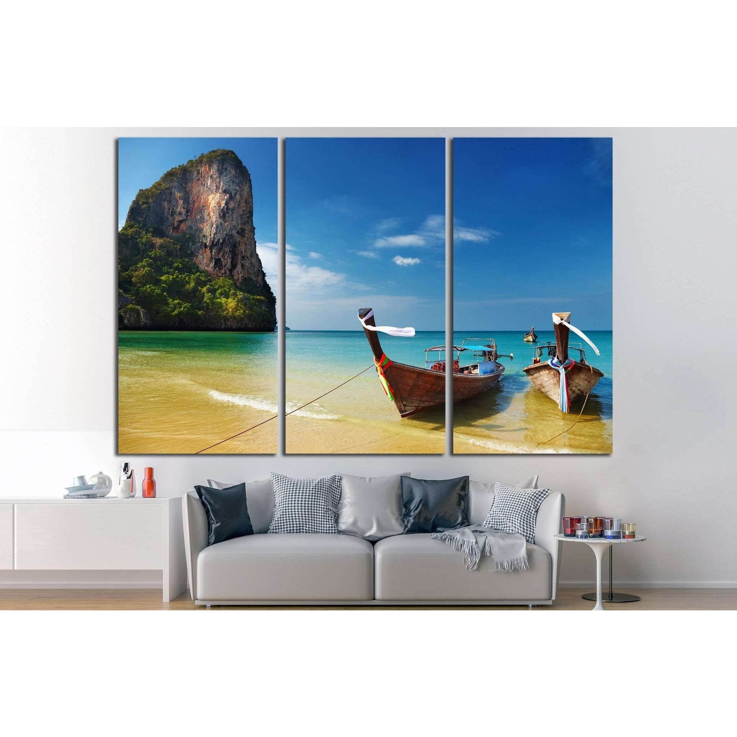 Andaman Sea, Thailand №643 Ready to Hang Canvas PrintCanvas art arrives ready to hang, with hanging accessories included and no additional framing required. Every canvas print is hand-crafted, made on-demand at our workshop and expertly stretched around 1