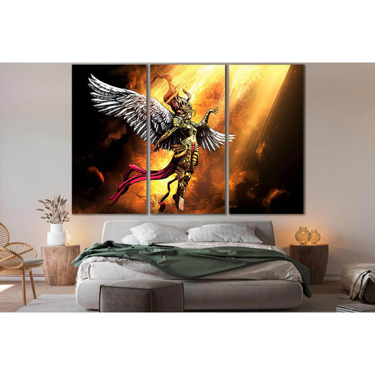 Angel Woman In The Light №SL1214 Ready to Hang Canvas Print - Zellart Canvas Prints 0new, ALL_Products, Fantasy And Sci Fi Wall Art
