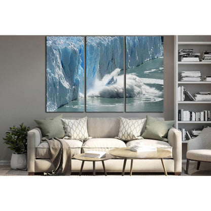 Antarctic Melting Glacier №SL1310 Ready to Hang Canvas Print - Zellart Canvas Prints 0new, ALL_Products, Glacials