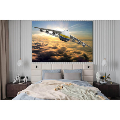 Antonov An 225 Mriya №SL1430 Ready to Hang Canvas Print - Zellart Canvas Prints 0new, ALL_Products, Engine