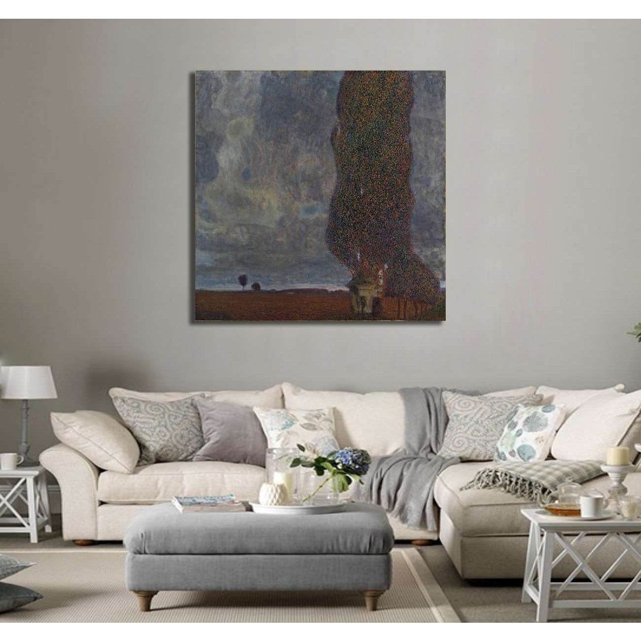 Approaching Thunderstorm (The Large Poplar II), 1903 - Ready to Hang Canvas Print - Zellart Canvas Prints 6223, ALL_Products