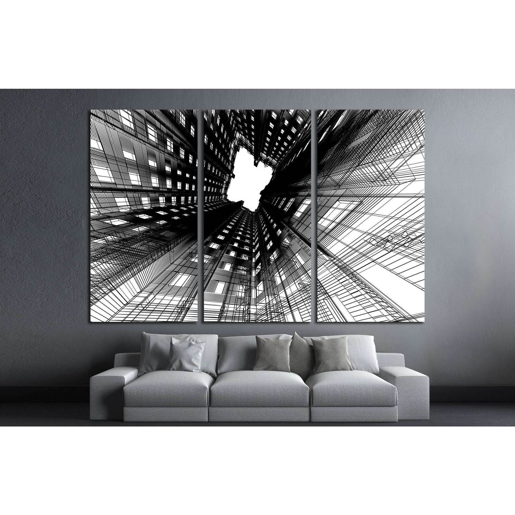 Architectural abstraction №1586 Ready to Hang Canvas PrintCanvas art arrives ready to hang, with hanging accessories included and no additional framing required. Every canvas print is hand-crafted, made on-demand at our workshop and expertly stretched aro