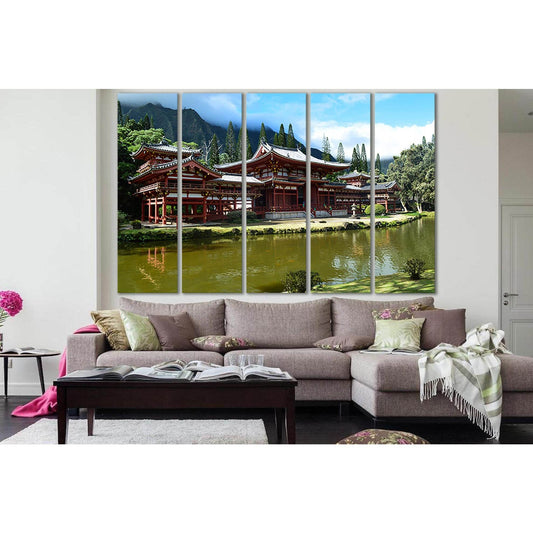 Architecture Byodo In Temple №SL1395 Ready to Hang Canvas Print - Zellart Canvas Prints 0new, ALL_Products, Architecture