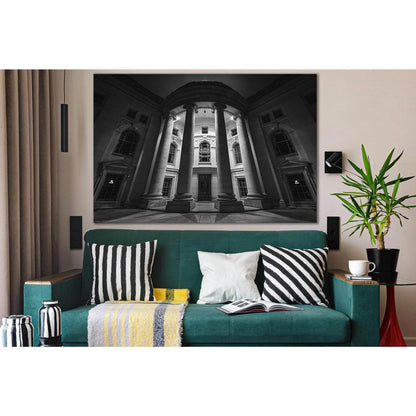 Architecture In Black And White №SL1367 Ready to Hang Canvas Print - Zellart Canvas Prints 0new, ALL_Products, Architecture