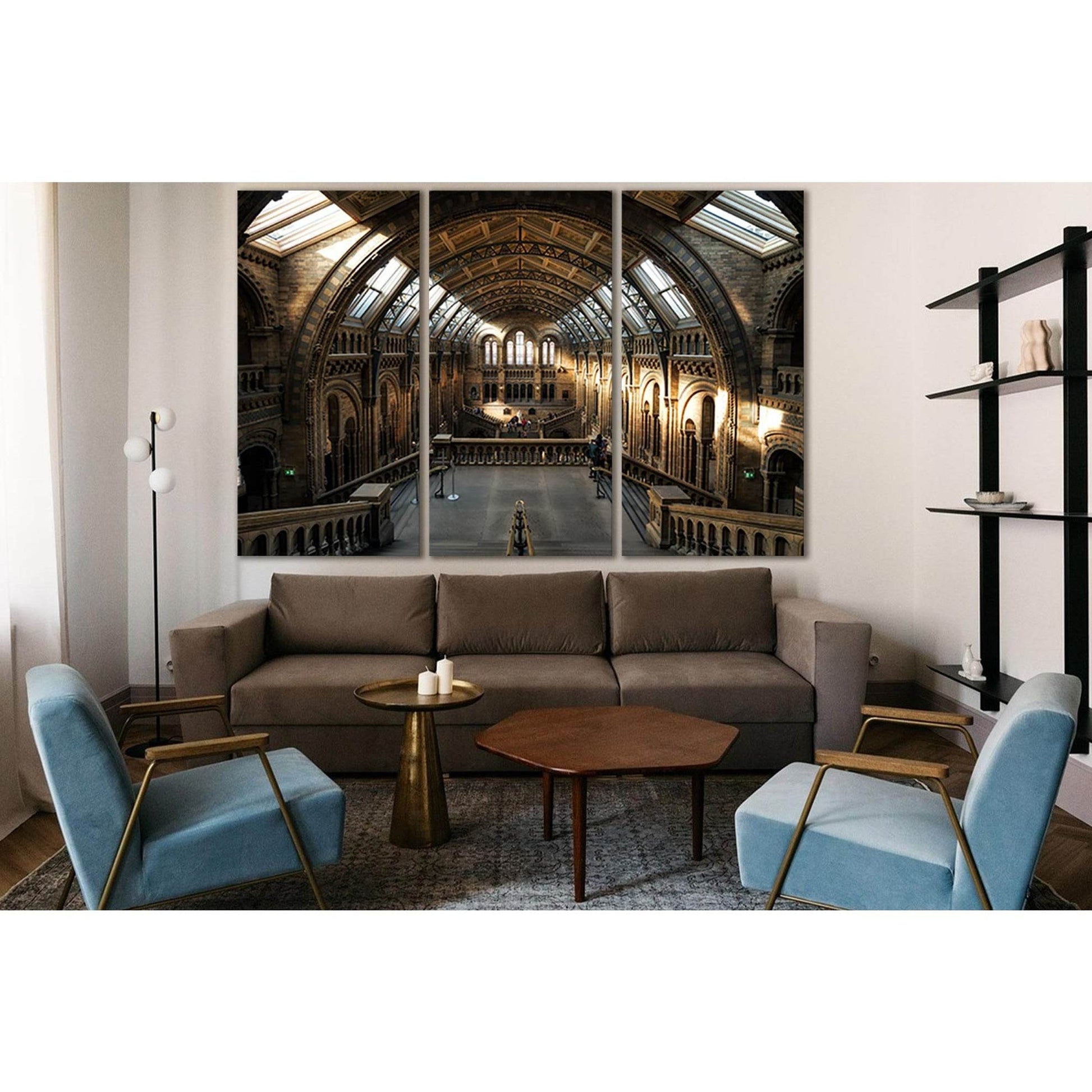 Architecture Natural History Museum London №SL1412 Ready to Hang Canvas Print - Zellart Canvas Prints 0new, ALL_Products, Architecture