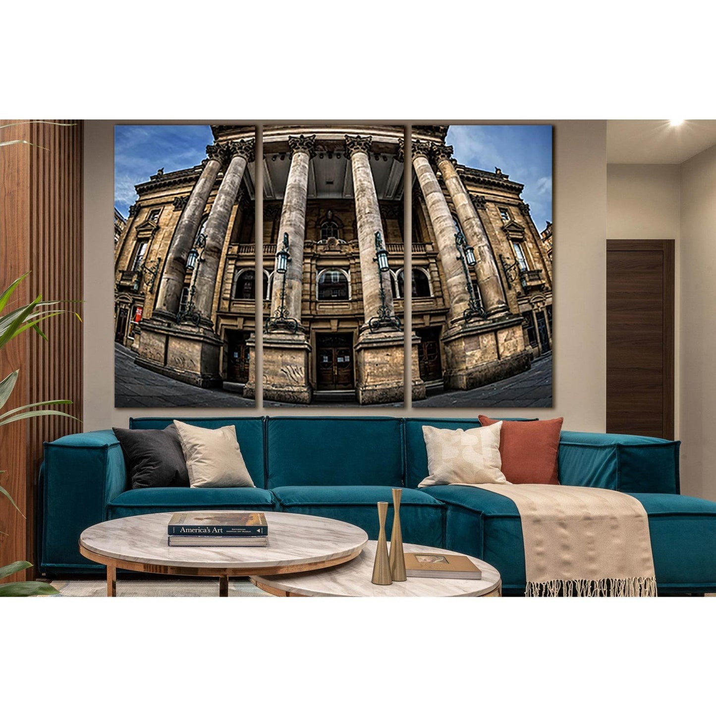 Architecture Newcastle Theater Royal №SL1362 Ready to Hang Canvas Print - Zellart Canvas Prints 0new, ALL_Products, Architecture
