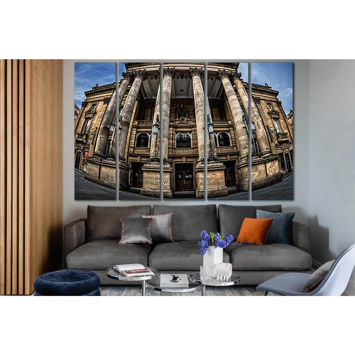 Architecture Newcastle Theater Royal №SL1362 Ready to Hang Canvas Print - Zellart Canvas Prints 0new, ALL_Products, Architecture