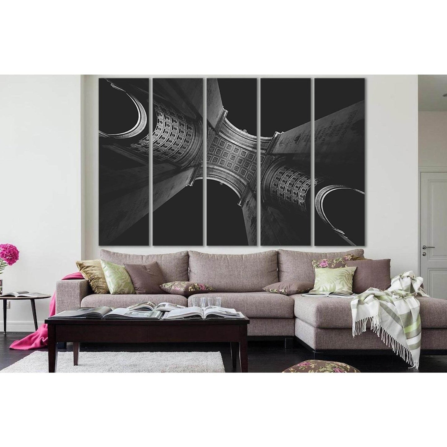 Architecture Of The Arc De Triomphe №SL1383 Ready to Hang Canvas Print - Zellart Canvas Prints 0new, ALL_Products, Architecture