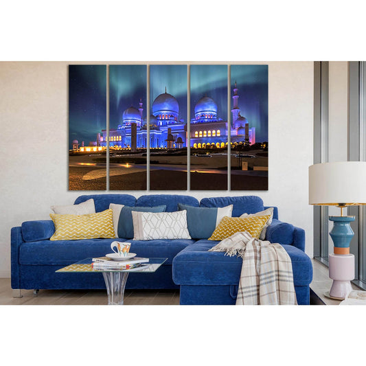 Architecture Sheikh Zayed Grand Mosque №SL1375 Ready to Hang Canvas Print - Zellart Canvas Prints 0new, ALL_Products, Architecture