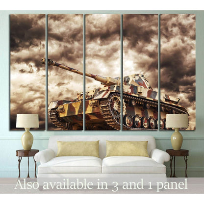 Armored Tank №224 Ready to Hang Canvas Print - Zellart Canvas Prints ALL_Products, wd-224