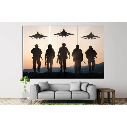 Army Soldiers №9 Ready to Hang Canvas Print - Zellart Canvas Prints 000Negative, ALL_Products, s-9
