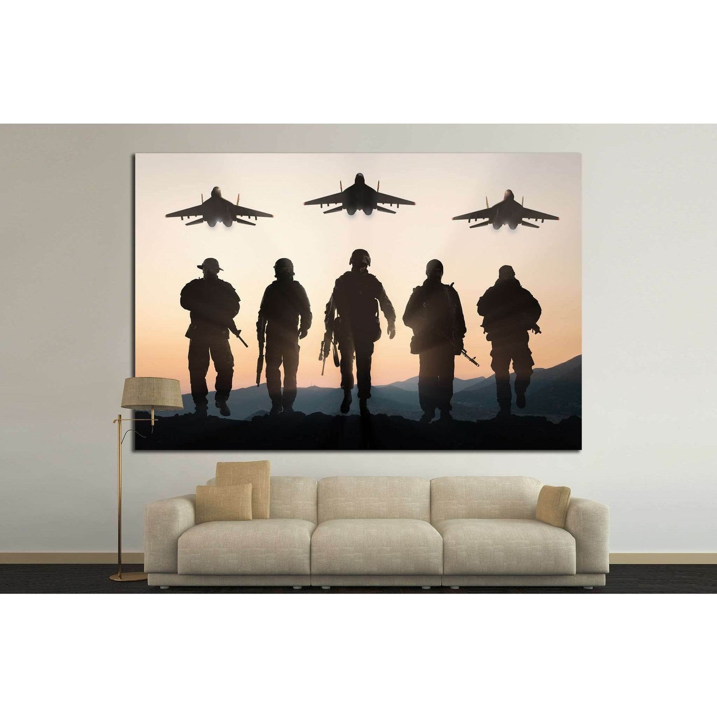 Army Soldiers №9 Ready to Hang Canvas Print - Zellart Canvas Prints 000Negative, ALL_Products, s-9