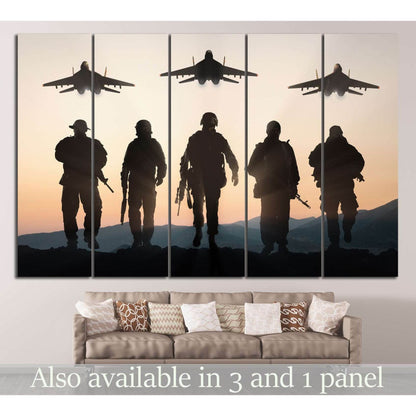 Army Soldiers №9 Ready to Hang Canvas Print - Zellart Canvas Prints 000Negative, ALL_Products, s-9